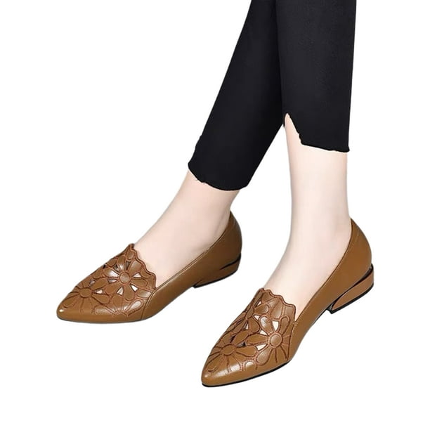 Woobling Ladies Dress Shoes Pointed Toe Pumps Block Heel High