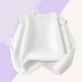 thumbnail image 4 of KyCheLot Girls Dressy T Shirt Solid Color Ruffle Long Sleeve Crewneck Cotton Blouse Tops School Daily 3-14 Years, 4 of 5