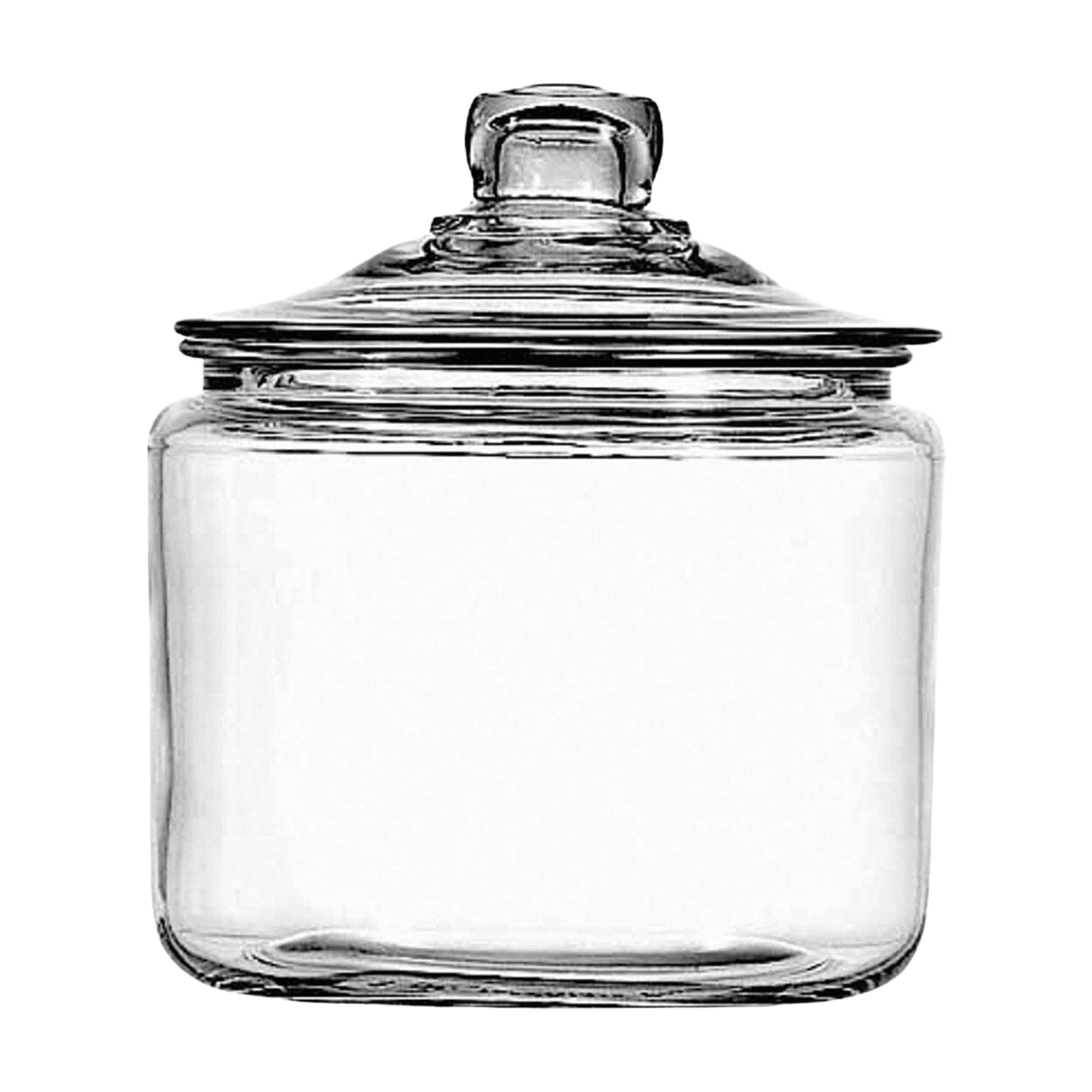 (2 pack) Anchor Hocking Glass Heritage Hill Jar, 3 Quarts