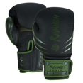 thumbnail image 2 of Revansh Sports Training Series Boxing Gloves Made of Genuine Leather Black / Green - 12 oz, 2 of 8