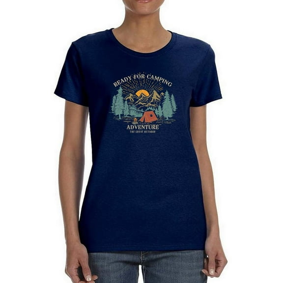 Adventure The Great Outdoor Shaped T-Shirt Women -Image by Shutterstock, Female Medium