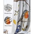 thumbnail image 3 of Leaf Bird Kitchen Curtains Country Tree Branch Watercolor Spring Summer Cafe Short Curtains for Bathroom Blackout Window Curtain Small Window Treatment Drapes for Bedroom Living Room 42"x45"x2, 3 of 9