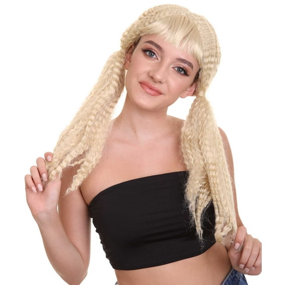 HPO Women's Wig | Fancy Party Event Ready Halloween Wig | Premium Breathable Capless Cap