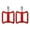 Red, variant on Zoyueyie 1 Pair Bike Pedals Aluminium Alloy Platform Flat Pedal for Road Mountain