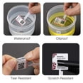 thumbnail image 2 of Jewelry Label Price Tag Thermal Printing Sticker Paper Self-Adhesive Waterproof Oil-Proof Tear Resistant Label Tape for DP23 Series Thermal Printer Label Maker Machine, 1 Roll 30x25mm+45mm 100 Sheets, 2 of 8