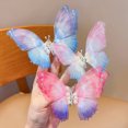 thumbnail image 2 of Butterfly Pearl Hair Clip Women Moving Wings Hair Accessories Girls Gradient Color Dreamlike Hairpin Children Lovely Barrettes Kids Styling #463327, 2 of 2
