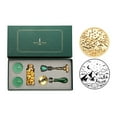 thumbnail image 1 of Generic Forest Green Wax Seal Stamp Kit with Lacquer Spoon, Wax Beads, and Candles - Mountain Wild Design (Set 07), 1 of 7