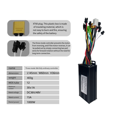 thumbnail image 3 of 2X Ebike Motor Controller LCD LED Display 36V 48V 30A 750W 1000W 2 Model Controller Electric Bicycle EN06, 3 of 6