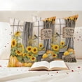 thumbnail image 3 of Orange Pumpkins Fall Outdoor Waterproof Pillow Covers, Sunflower Thanksgiving Farmhouse Decorative Square Throw Pillowcase Sofa Cushion Sham for Patio/Couch/Chair, 16"x16" 2 Pack, 3 of 8