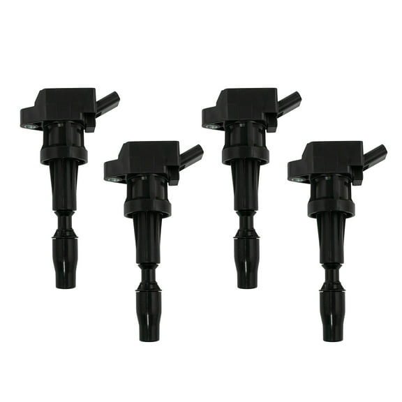 TRQ 4 Piece Engine Ignition Coil Set Direct Fit for 1.6L Hyundai Ioniq Kia Niro ICA65257