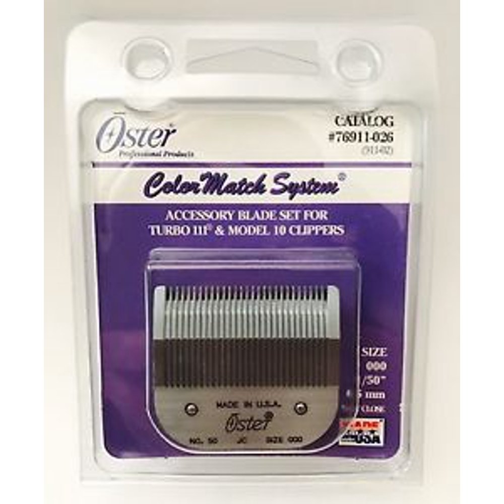 Oster Blade Set For Turbo 111 & Model 10 Clippers Size 000 1/50 0.5 Mm 76911026