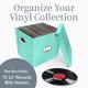 thumbnail image 4 of Caja de almacenamiento de discos de vinilo Snap-N-Store - 12" - 1 paquete - Caja con capacidad para 75 álbumes de vinilo - Menta, 4 of 5