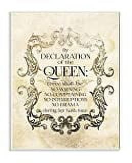 Stupell IndustriesBy Declaration Of The Queen Textual Bath Art Wall Plaqueby Melody Hogan