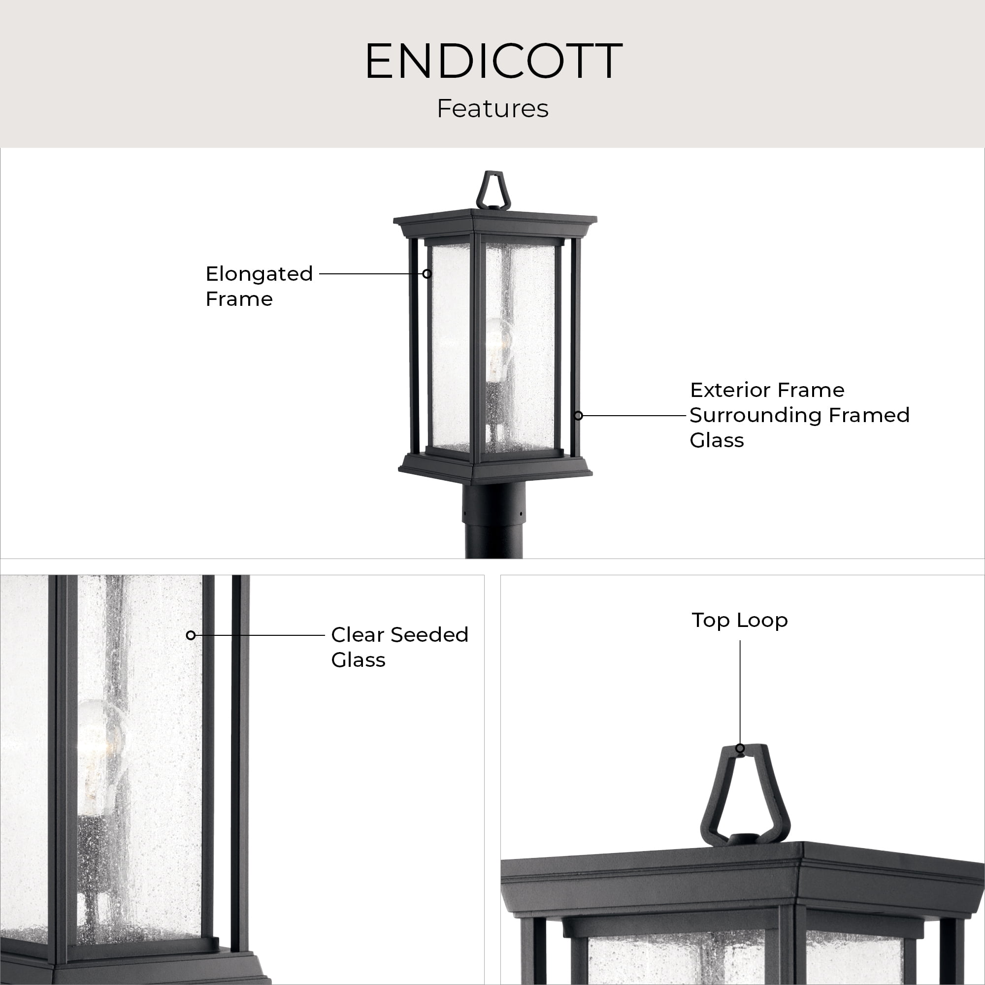 Endicott Collection One-Light Post Lantern