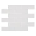 thumbnail image 4 of Migdal Vienna Silver 2-in. x 6-in. Brick Joint Wood Look Glossy Glass Mosaic Wall and Floor Tile, 4 of 4