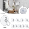thumbnail image 2 of 10PCS Reusable PVC Suction Cup with Strong Hook for Glass Home Decor, 2 of 9