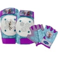 thumbnail image 2 of Disney Frozen Elbow and Knee Pad Set with Padded Gloves, Aqua, 2 of 2
