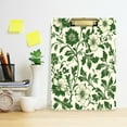 thumbnail image 2 of FORMRS Acrylic Clipboard with Low Profile Clip Standard A4 Letter Size, 12.5" x 9", Green Floral, 2 of 8