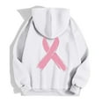 thumbnail image 6 of Shadoumai Womens Breast Cancer Awareness Hoodies Full Zip Up Jacket Ribbon Graphic Oversized Sweatshirt Jackets Fall Winter Clothes, 6 of 6