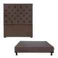 thumbnail image 1 of Box Base Cama Matrimonial + Cabecera Capri Chocolate, 1 of 8