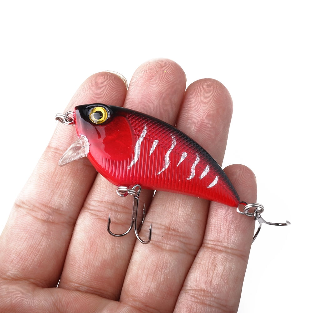 HENGJIA Fishing Lures, Crankbait Square Bill Crank Baits Lures for Bass Fishing, 8Pcs Deep Diving Crankbaits Wobbler, 2.17in/0.23oz Swimbait for Saltwater Freshwater