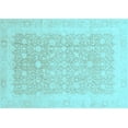 thumbnail image 1 of Ahgly Company Indoor Rectangle Abstract Light Blue Modern Area Rugs, 5' x 8', 1 of 4