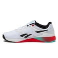 thumbnail image 3 of Zapatillas Reebok Nano X5 de entrenamiento cruzado blancas, negras y rojas, talle 5, 3 of 6