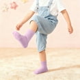thumbnail image 5 of Boys Ankle Socks Children's Socks for Boys Girls Solid Color Medium Tube Socks Comfortable Loose Sports Ankle Socks Hiking Socks Girls Purple 5Y, 5 of 6