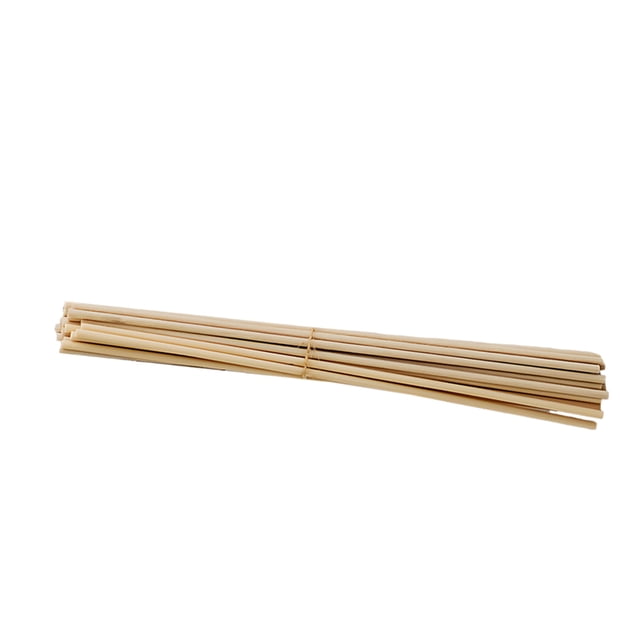 Monstrate 50X varillas de fibra fragancia aromaterapia varilla volátil reemplazo DIY buena absorción hogar Hotel baño Stick Decoración Aromaterapia y Aceites Esenciales Color de la madera 3 mm * 23 cm
