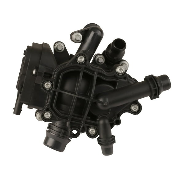 MITZONE Engine Coolant Thermostat Housing Heat Manage Module compatible with 2017-2021 BMW X3 X4 230i 330e 330i 430i 530e 530i 740e xDrive B46 B48 2.0L Replace 11537644811