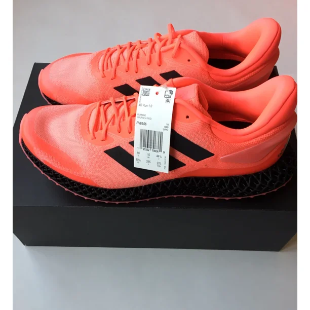 Adi - das 4D Run 1.0 Signal Pink/Core Black-Light Flash Orange FV6956 Men's Sz 10.5