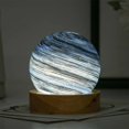 thumbnail image 2 of Moon Night Light High-quality Unique Convenient To Use 3D Design Stepless Dimming Romantic 3D Kids Planet Lamp, 2 of 22