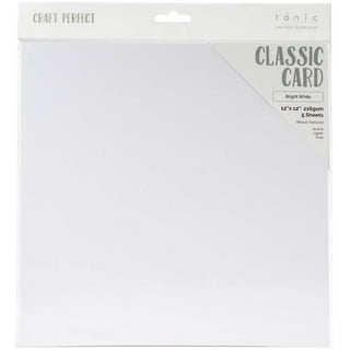 Craft Perfect Weave Texture 80lb Cardstock 12x12 5/Pkg-Ivory