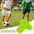 thumbnail image 4 of 1 Pair Football Shin Guards for Kids Youth Adults Soft Padded Shock Absorption Shin Pads Prevent Injuries Professional Insert Type Soccer Sports Calf, 4 of 5