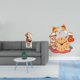thumbnail image 2 of Figura del Dios de , figura de escritorio, reloj de pared con forma de gato de dibujos animados, silencioso, sin , de resina. Ideal pa, 2 of 8