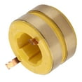 EseeAier Slip Ring Brass Conductive Collector 2 Way 22mm ID 38mm OD for