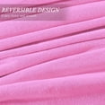 thumbnail image 4 of Home Pink Flannel Fleece Throw Blanket Twin Size, Solid Ultra Soft Luxury Double Side Fuzzy & Plush Fall Blanket for Couch and Pet, Fluffy Cozy Throw Blanket -All Season Premium Bed Blanket-(60"x80"), 4 of 11