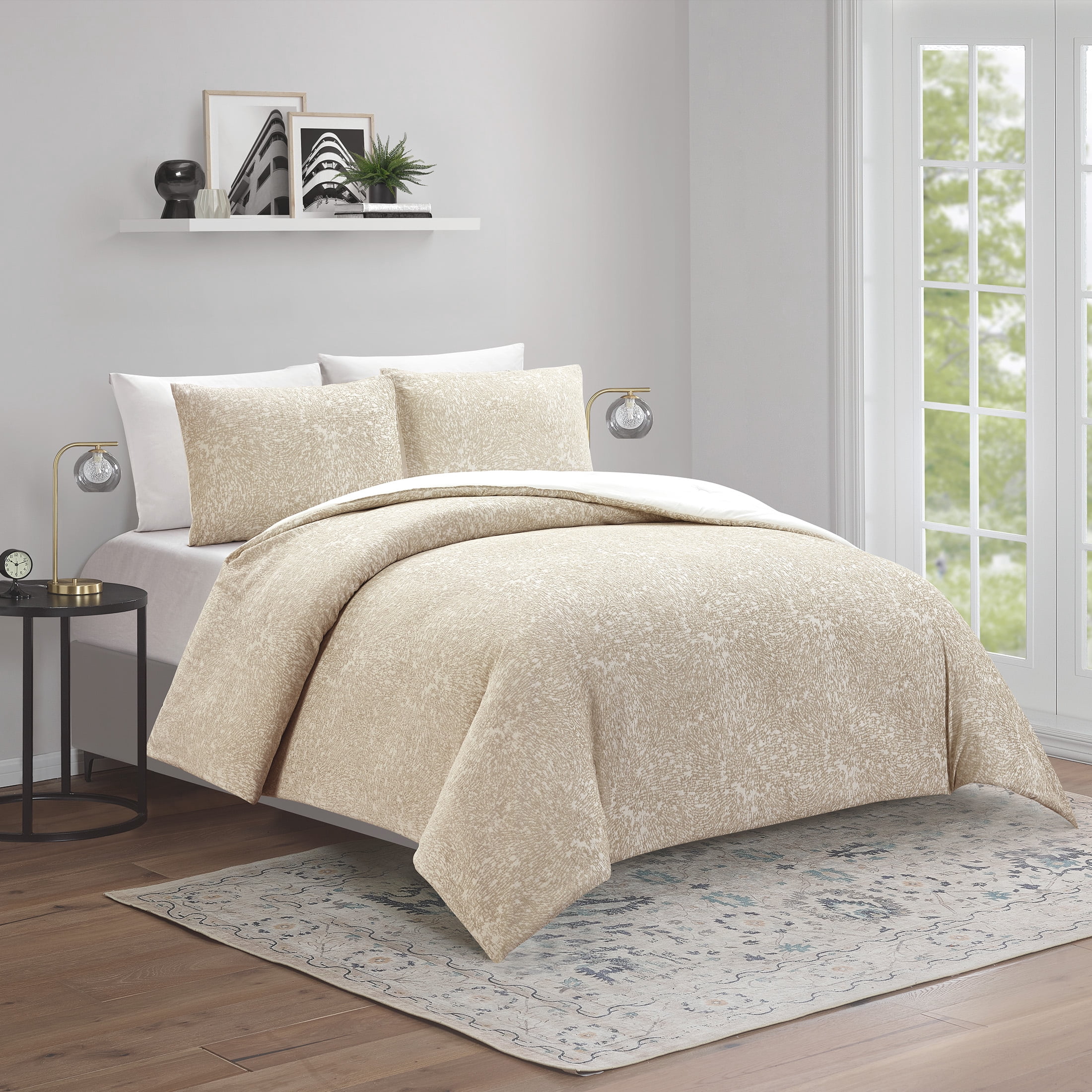 Better Homes & Gardens King Comforter Set, Heavy Weight Warmth, 3-Piece, Tan Chenille