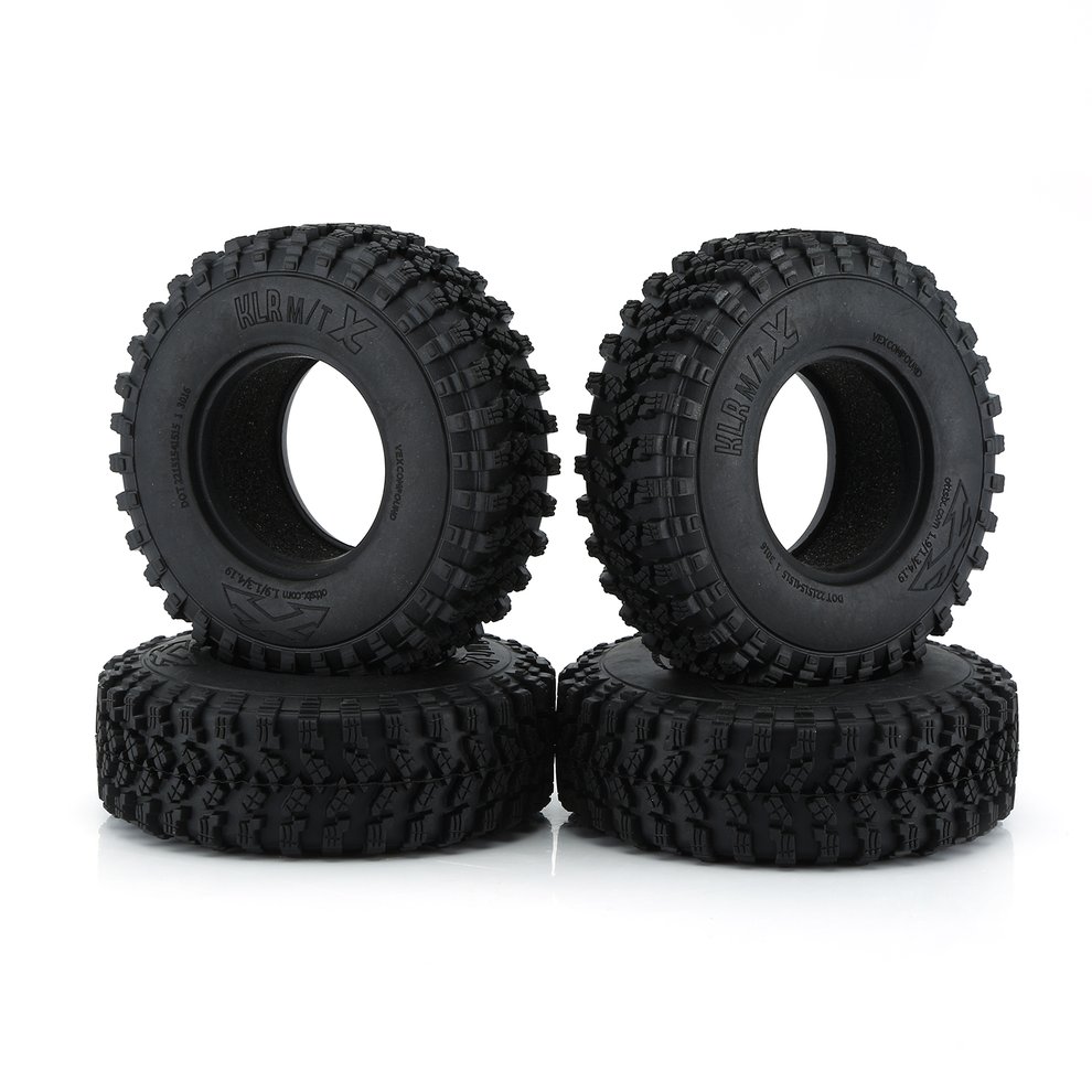 AX-8020 4PCS 1.9in Climbing Rubber Tires for RC 1//10 Car Rubber Tyre Truck Set