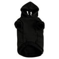 thumbnail image 1 of Sudadera para perro con capucha, ropa para mascotas de primavera/otoño/invierno, abrigo cálido negro XS, 1 of 7