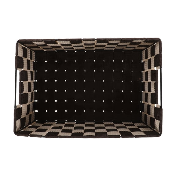 PTOOTP Coffee Polyester Storage Basket for Clothes, Wardrobe Organizer Bin, Practical 1-Pack for Home, Entryway, and Closet Storage