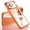 Orange, variant on Plating Clear Back Case for iPhone 18 Pro, Shockproof Full Lens Protection Slim Case with Built-In Lens Cover with Charging Port Dust Plug, Clear