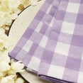 thumbnail image 4 of PurpleEssences Gingham Check Cloth Napkins Set of 10, 18x18 inches  - Lavender and White, 4 of 5