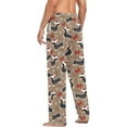thumbnail image 6 of HPINK-T Christmas Dachshund Print Men's Cotton Pajama Pants Soft Comfy Sleep & Lounge Pants Pjs Bottoms with Pockets, 6 of 7