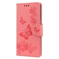 thumbnail image 2 of Dteck for Samsung Galaxy A13 5G Wallet Case (Not for 4G), PU Leather Embossed Butterfly Pattern Case Purse Kickstand Flip Cover Card Holders Hand Strap for Samsung Galaxy A13 5G, Pink, 2 of 4