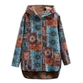 thumbnail image 1 of Sudadera con capucha estampada para mujer, moda informal holgada, además de abrigo de manga larga de terciopelo, Tops Fridja  BV0+310, 1 of 3