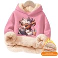thumbnail image 5 of Highland Cow Christmas Sweatshirts-Cozy Hooded Pullover with Cow Print Design,Soft Warm Winter Kids Top,Cute Highland Cow Hoodie & Sweater for Holiday Season, 5 of 5