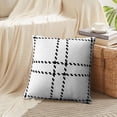 thumbnail image 4 of LALILO Throw Pillow Covers Lumberjack Black And White Trendy Cushion Cover 18" x 18", 2642 Pack, 4 of 6