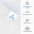 thumbnail image 5 of Dan River Shower Wrap With Pocket Pack Of 1 Lightweight Terry Cotton Bath Towel Wrap - White, 32X60in, 5 of 7