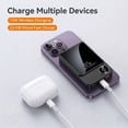 thumbnail image 2 of 20000mAh Magnetic Wireless Charger, Slim Battery Pack with LED Display, Portable Power Bank with Charging Pad for Travel & Multiple Devices - Black, 2 of 9